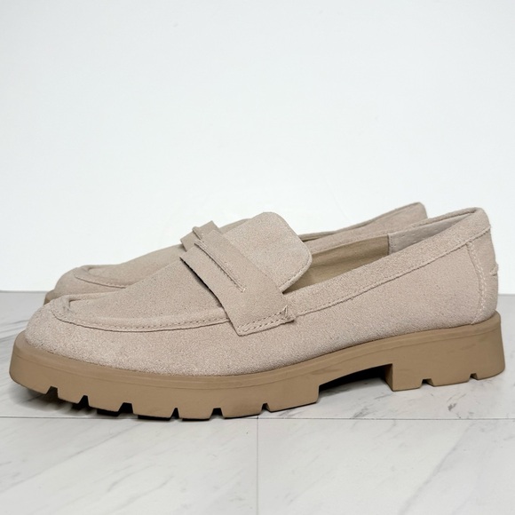 Dolce Vita Elias Tan Suede Square Toe Loafer 11 - Picture 1 of 15